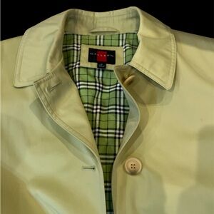 Gallery Light Green Trench Coat